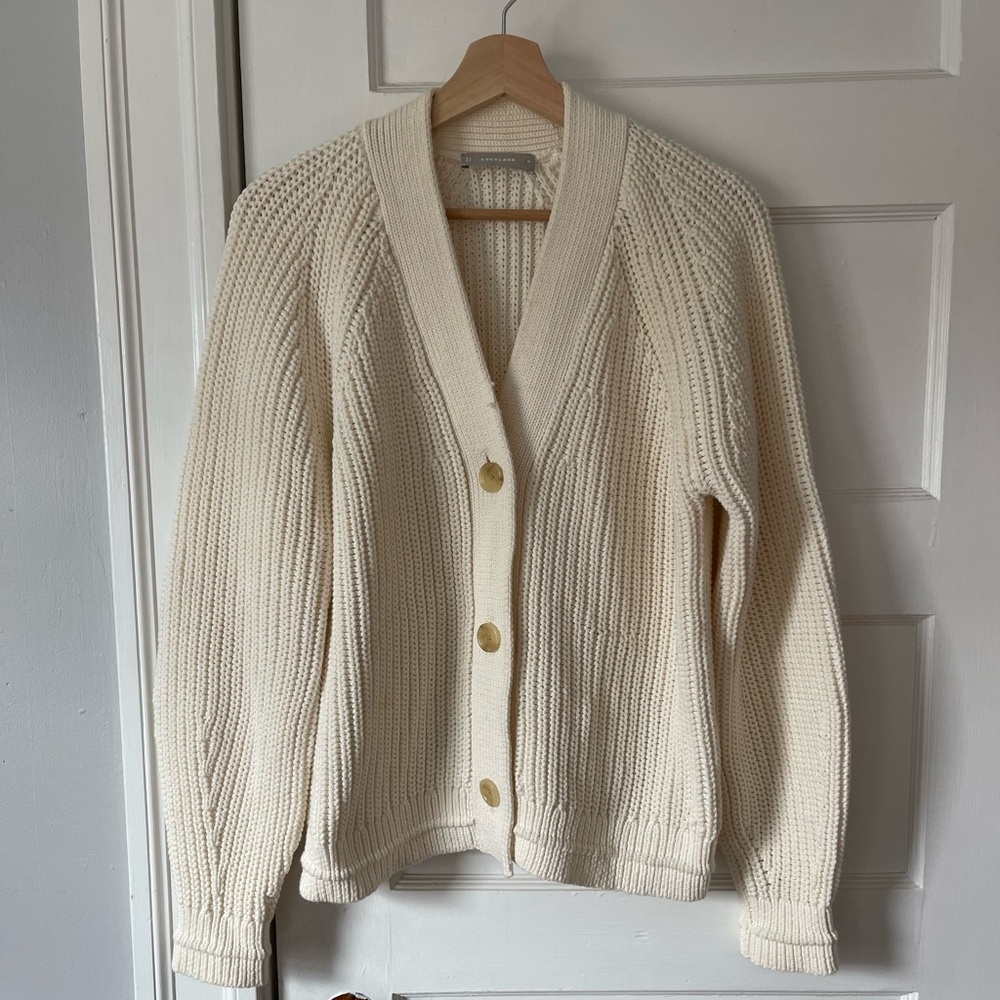Everlane Cotton button down cardigan